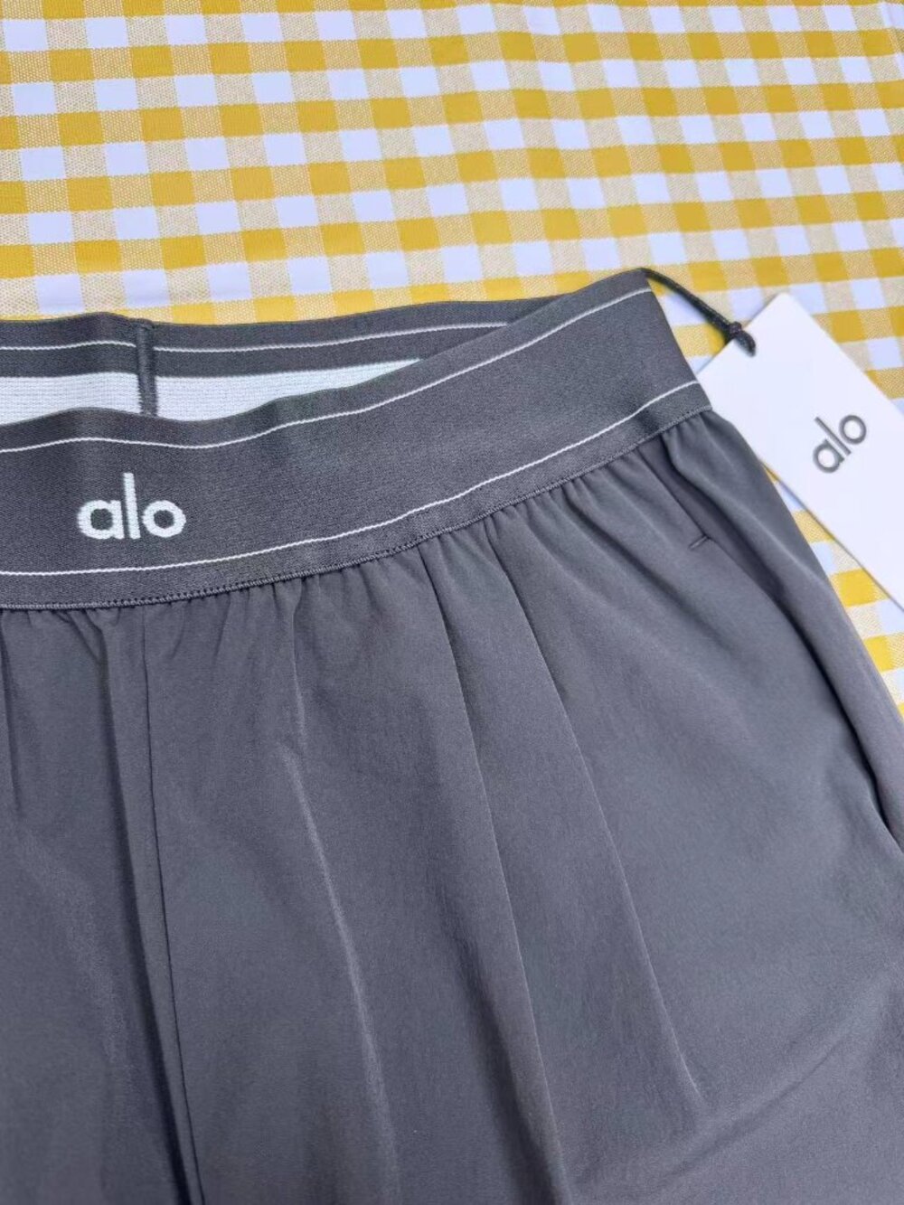 ALO Yoga Straight-Leg Wide Pants in Charcoal - Picture 7 of 9